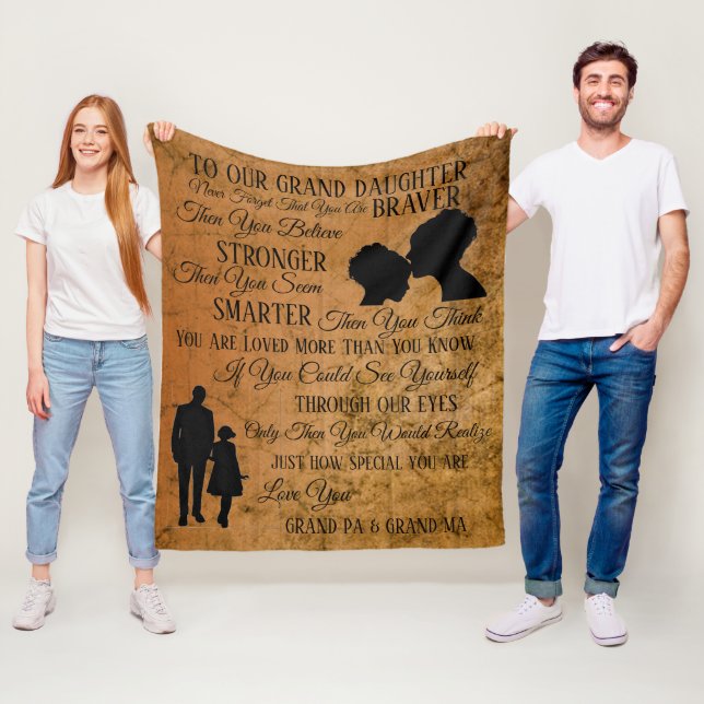 Unsere große Tochter Fleecedecke (Beispiel)