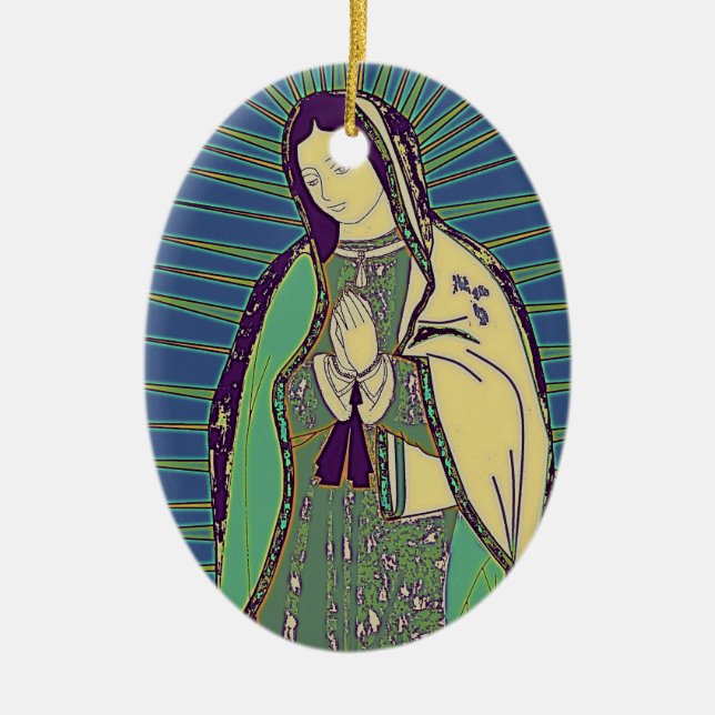 unsere Guadalupe Keramik Ornament (Vorne)
