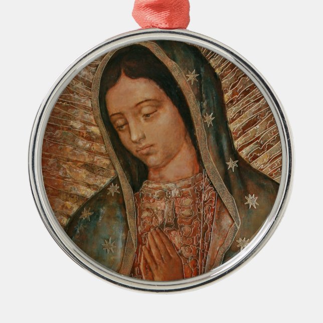 unsere Guadalupe Silbernes Ornament (Vorne)