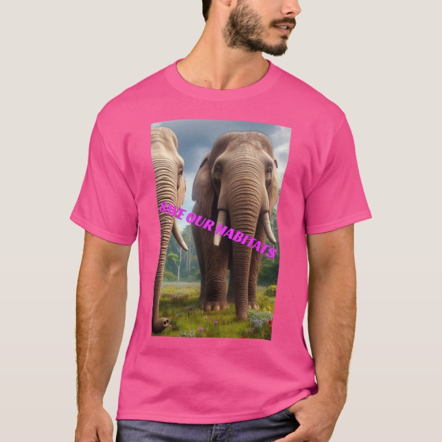 UNSERE HABITATEN gerettet T-Shirt (Vorderseite)