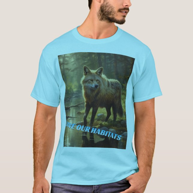UNSERE HABITATEN gerettet T-Shirt (Vorderseite)