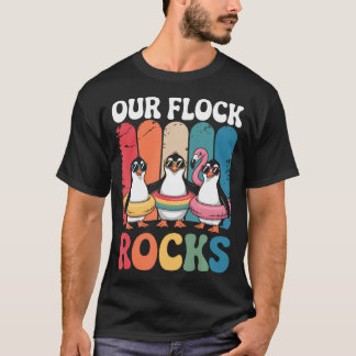 Unsere Herde rockt süße Pinguinfamilienliebe T-Shirt