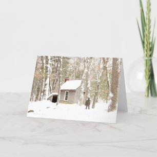 **Unsere Herzen sind warm und heiß: Walden Pond ca Feiertagskarte
