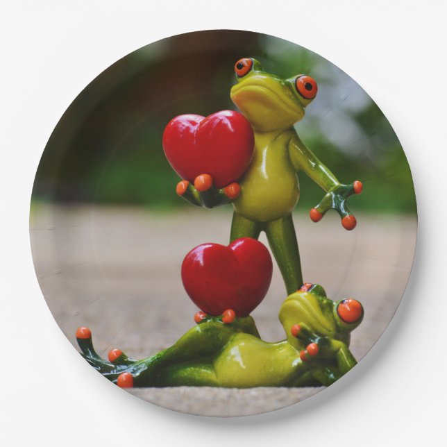 Unsere Herzpapierplatte Pappteller (Vorderseite)