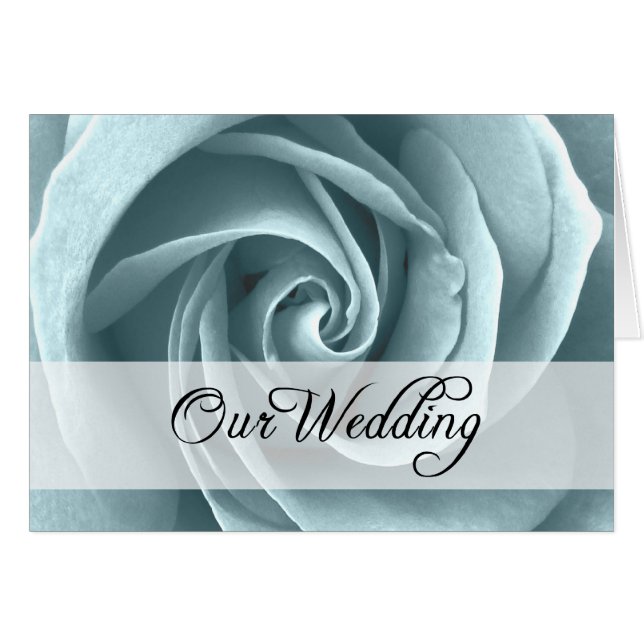 Unsere Hochzeit : Blue Rose : (Vorderseite (Horizontal))