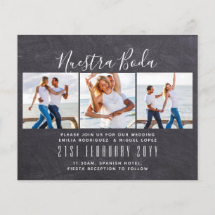Unsere Hochzeit Foto-Collage Hochzeits EINLADUNG
