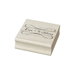 Unsere Hochzeit Gummistempel