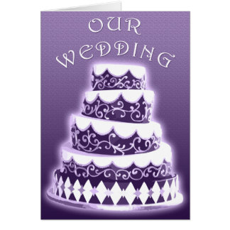 Unsere Hochzeit : Lila Kuchen :