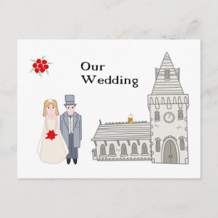 Unsere Hochzeit Postkarte