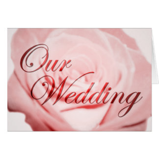 Unsere Hochzeit : Rosa Blume :