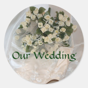 Unsere Hochzeit Runder Aufkleber