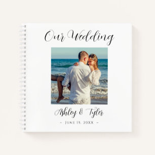 Unsere Hochzeit, Skriptnamen, Datum, Foto Gästebuc Notizbuch