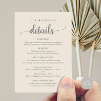 Unsere Hochzeitsdetails, rustikal, dunkelgrau