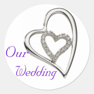 Unsere Hochzeitsticker für Umschlag Aufkleber