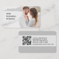 Unsere Hochzeitswebsite QR Code Custom Foto Scan h