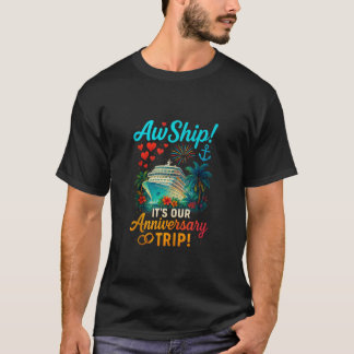 Unsere Jubiläumsreise Funny Couples Kreuzfahrt Rom T-Shirt