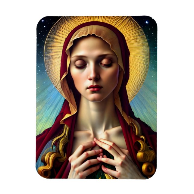 Unsere Jungfrau des Friedens Mary Moderne Renaissa Magnet (Vertikal)