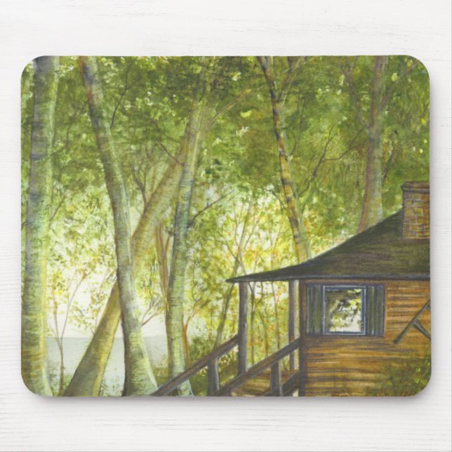 "Unsere Kabine" von Brigid O'Neill Hovey Mousepad (Vorne)