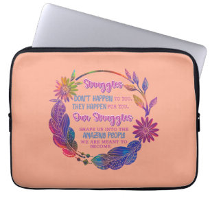 Unsere Kämpfe formen uns zu den erstaunlichen Mens Laptopschutzhülle
