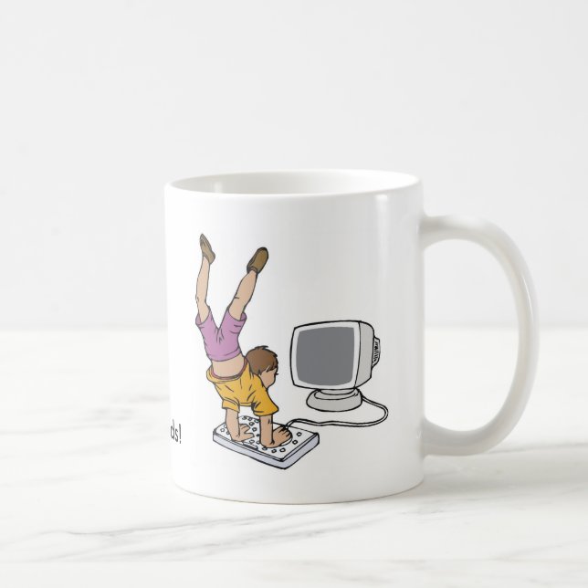 Unsere Kinder! Personalisierte Kaffee-Tasse Kaffeetasse (Rechts)
