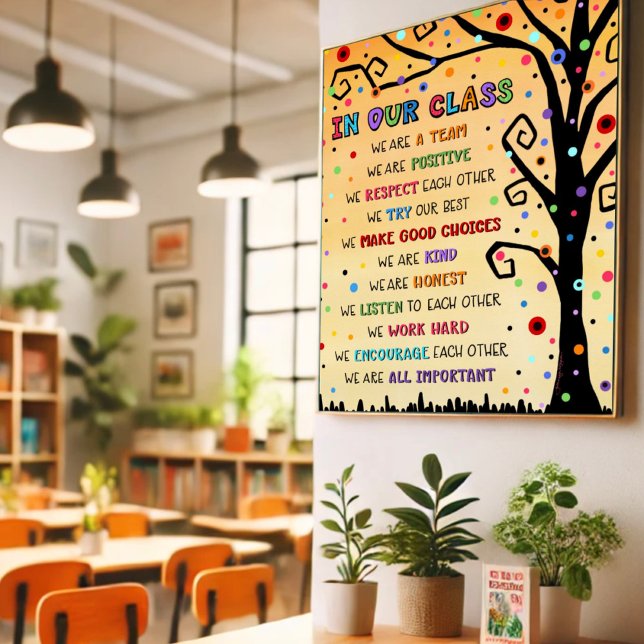 Unsere Klassenordnung Lehrer Inspirierend bunten B Poster (Von Creator hochgeladen)