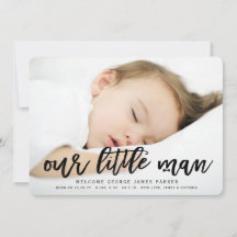 Unsere kleine Baby-Foto-Ankündigung