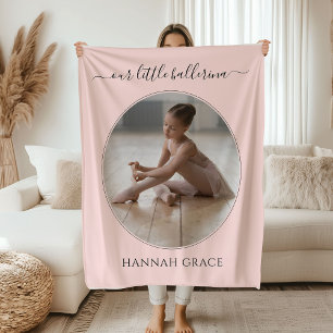 Unsere kleine Ballerina Blassrosa Fleecedecke