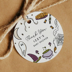 Unsere kleine Boo fast gerade wegen Halloween Baby Geschenkanhänger