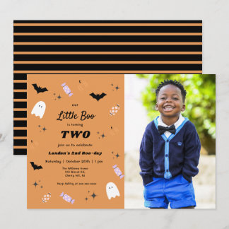 Unsere kleine Boo Halloween-Einladung Einladung