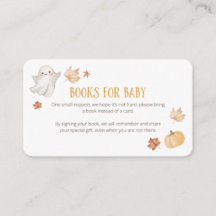 Unsere kleine Boo Herbst-Baby-Party-Bücher fürs Ba Begleitkarte