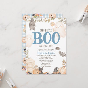 Unsere kleine Boo kommt bald Baby-Party Einladung