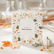 Unsere kleine Boo kommt bald Halloween-Baby-Party