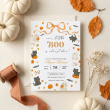 Unsere kleine Boo kommt bald zur Halloween-Baby-Pa