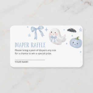 Unsere kleine Boo-Mädchen-Baby-Party-Windel-Raffle Begleitkarte