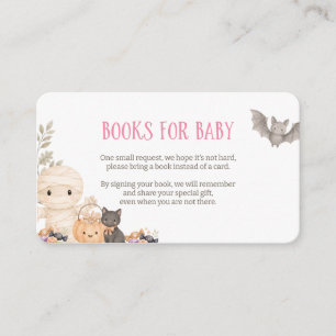 Unsere kleine Boo Mädchen Baby Shower Bücher für B Begleitkarte