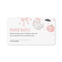 Unsere kleine Boo Mädchen Baby Shower Windel-Raffl
