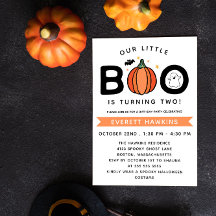 Unsere kleine Boo White Halloween Geburtstagsparty