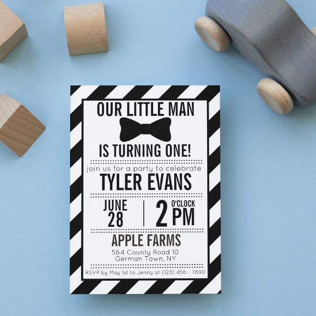 Unsere kleine Bowtie zum Geburtstag Einladung (Von Creator hochgeladen)