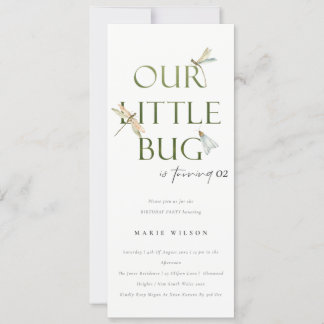 Unsere kleine Bug Green Dragonfly jeden Geburtstag Einladung
