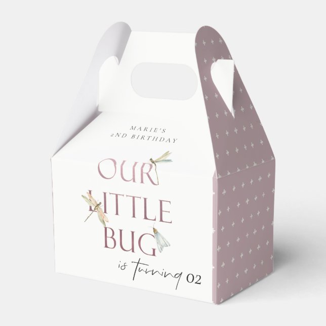 Unsere kleine Bug Pink Dragonfly jedes Alter Gebur Geschenkschachtel (Vorderseite)