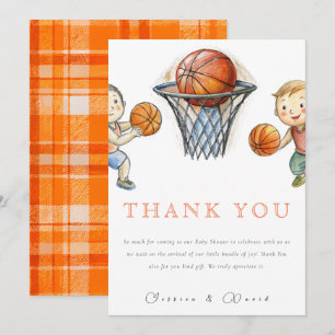 Unsere kleine Champ Basketball Basketball Basketba Dankeskarte
