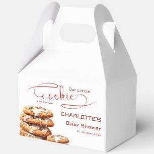 Unsere kleine Cookie ist auf dem Weg Süße Babypart Geschenkschachtel