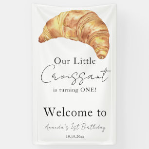 Unsere kleine Croissant 1. Geburtstagsfeier Banner