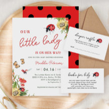 Unsere kleine Dame ist auf dem Weg zur Babydusche