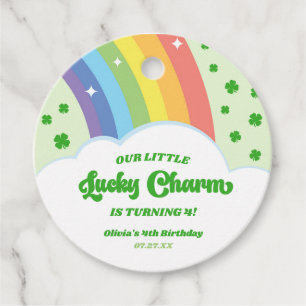 Unsere kleine glückliche Charm Rainbow Birthday Pa Geschenkanhänger