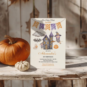 Unsere kleine Hexe dreht sich eins Einladung