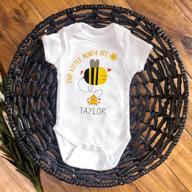Unsere kleine Honigbiene Niedlich Kawaii Baby Boy  Baby Strampler (Von Creator hochgeladen)