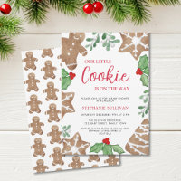 Unsere kleine Kekse Weihnachtsdusche Einladung
