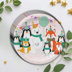 Unsere kleine Kleinigkeit Babydusche für Arktis Pappteller