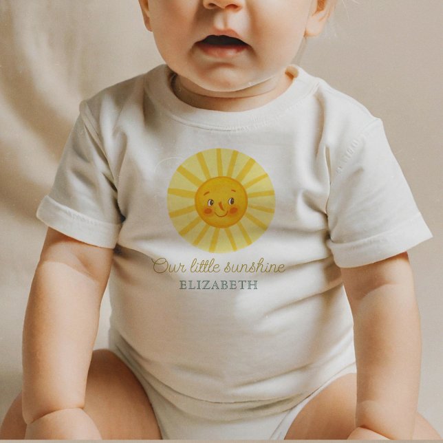 Unsere kleine niedliche Sonne Baby T-shirt (Von Creator hochgeladen)